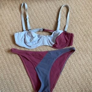 Flagpole Swim Color-block Bikini